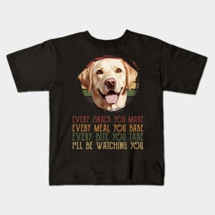 Labrador Allure T-Shirts That Showcase Every Meal You Bake of Labradors Kids T-Shirt